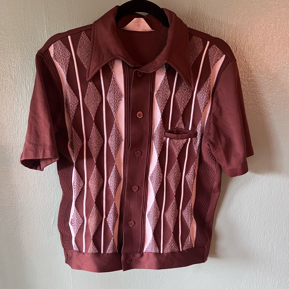 VTG 70s Button-Up Polo Shirt